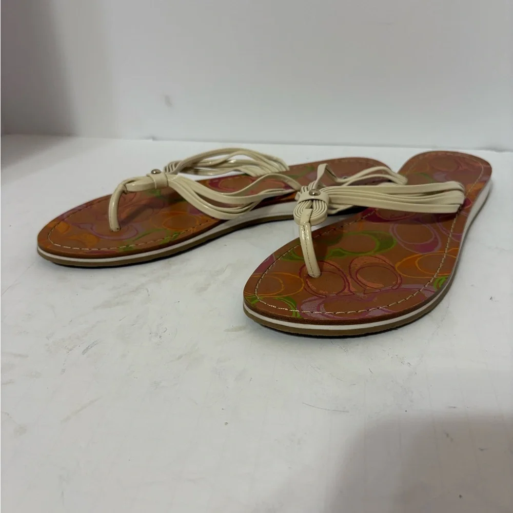 Coach brand flip-flop sandals